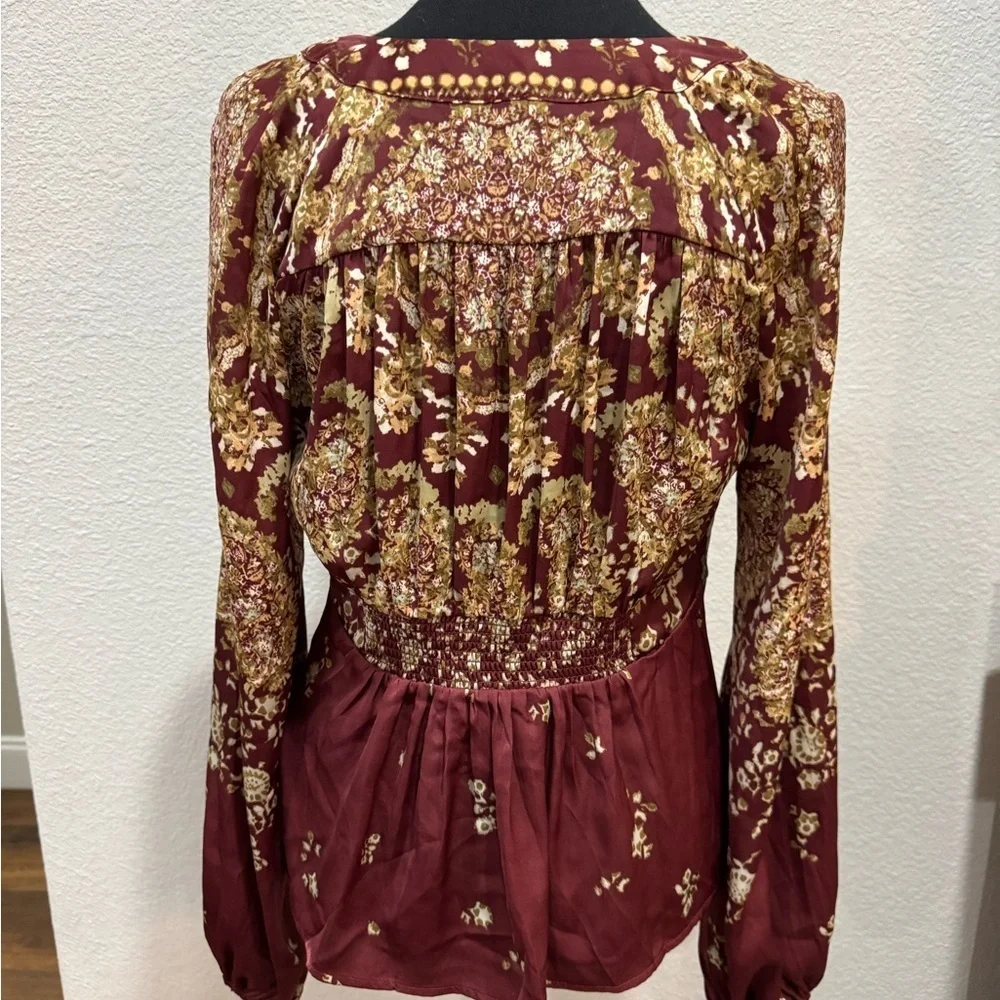 Free People chic maroon